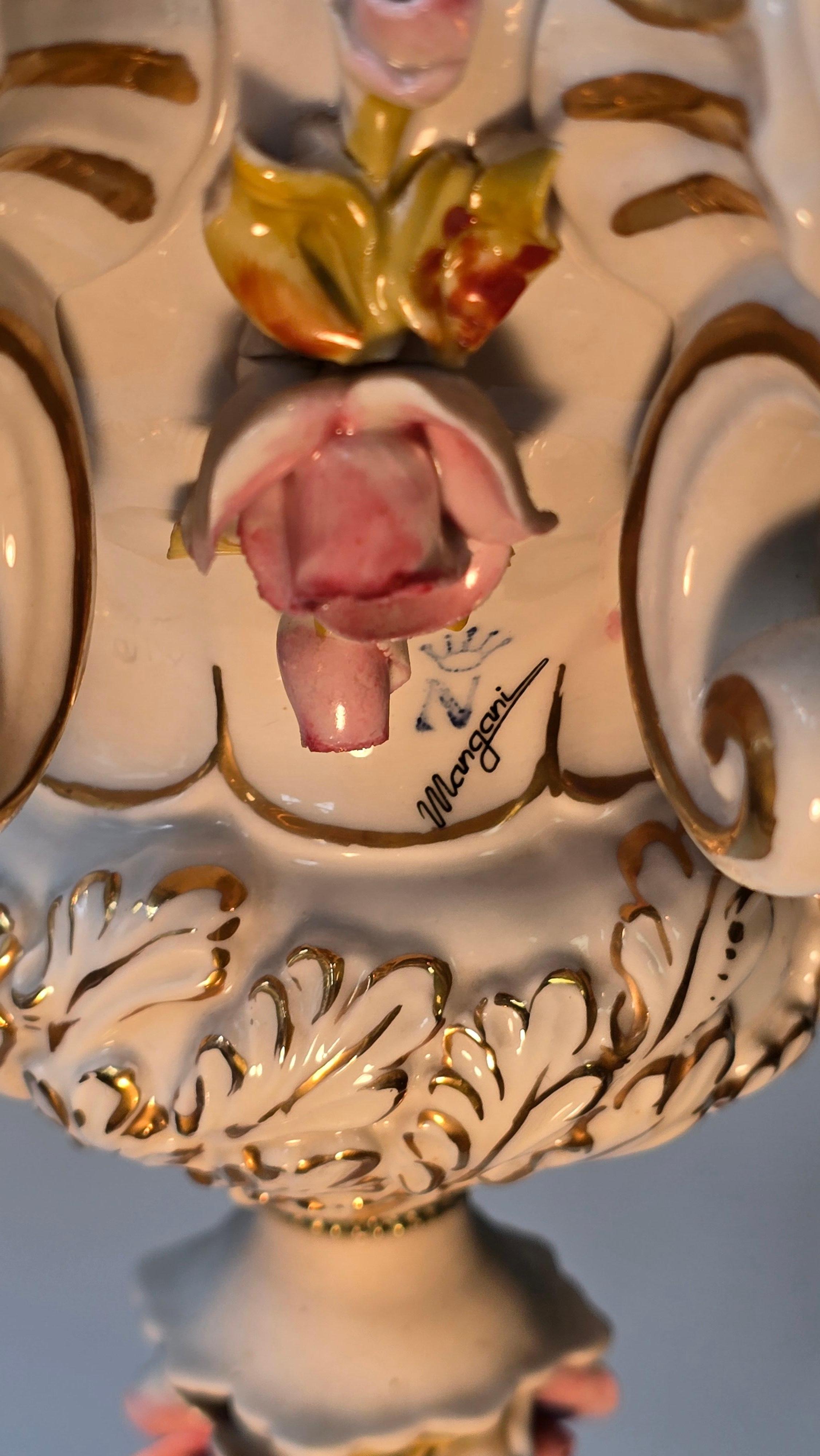 Rara araña italiana de porcelana Mangani - Años 70 en venta 1