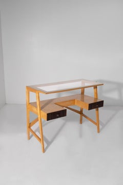 Rare Italian Mid-Century Modern Center Desk grissinatura