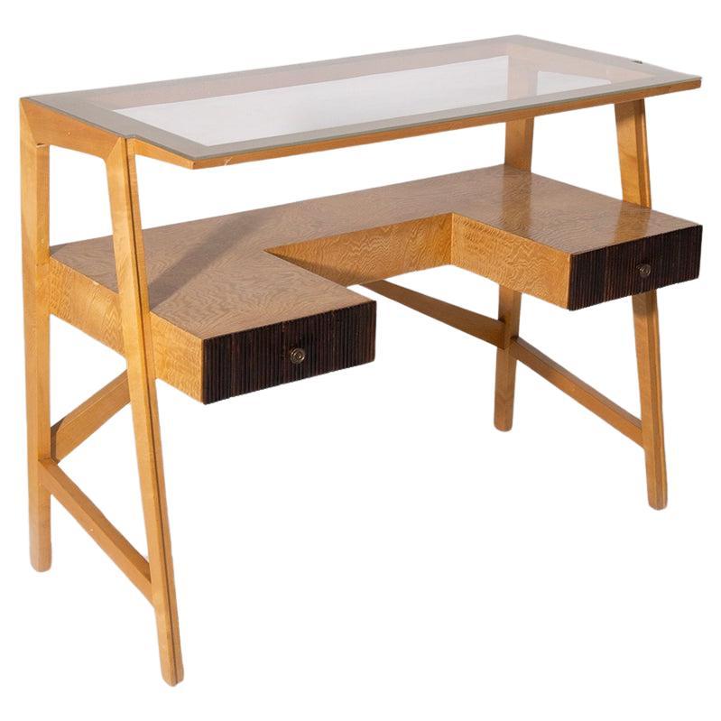 Rare bureau central italien moderne du milieu du siècle grissinatura