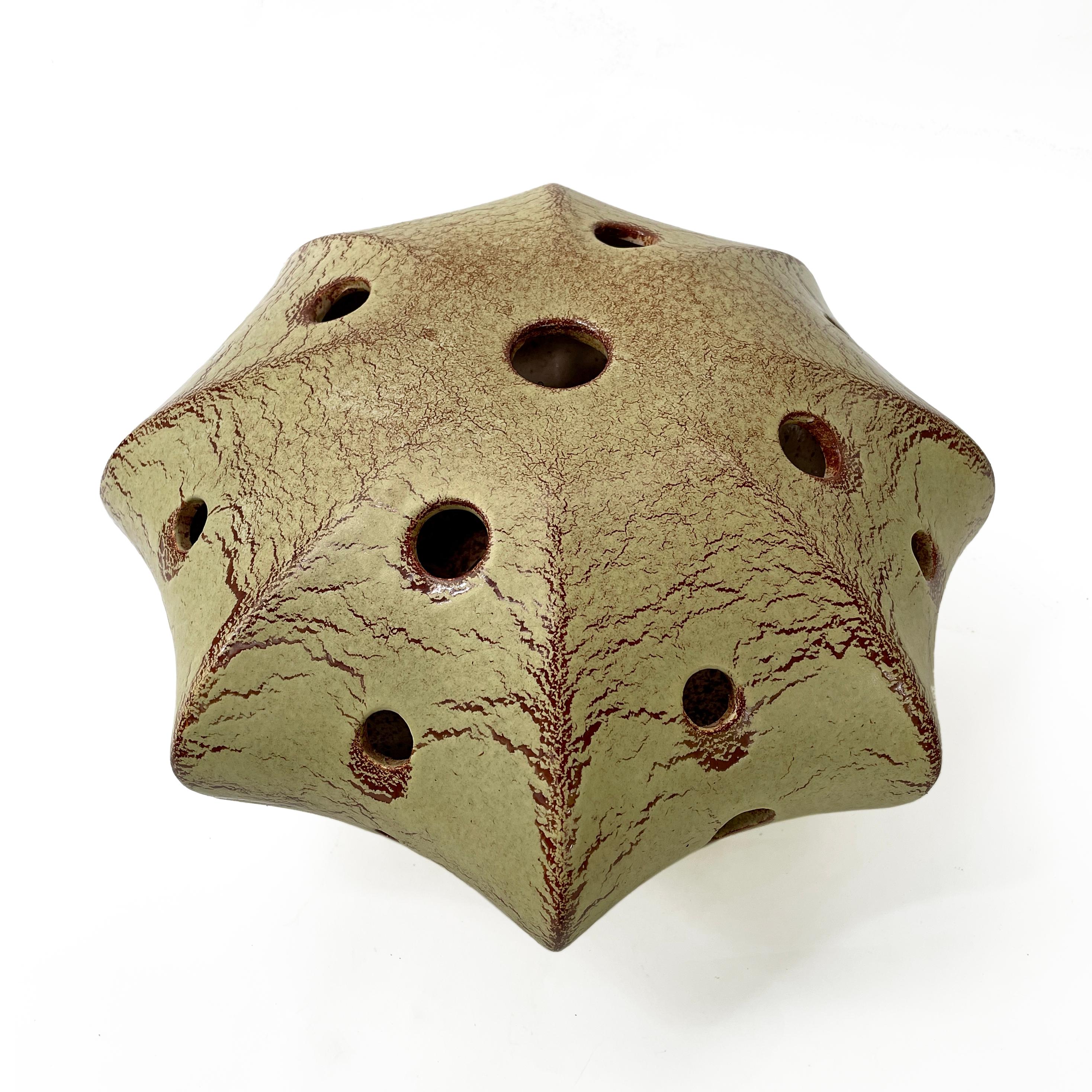 Rare Italian Mid Century Octagonal Bertoncello Rigon Table Lamp Vintage 1960s In Good Condition For Sale In Regensburg, DE
