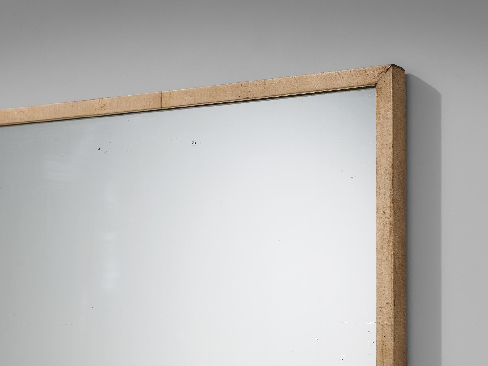 Rare Italian Mirror by Valzania in Parchment 2