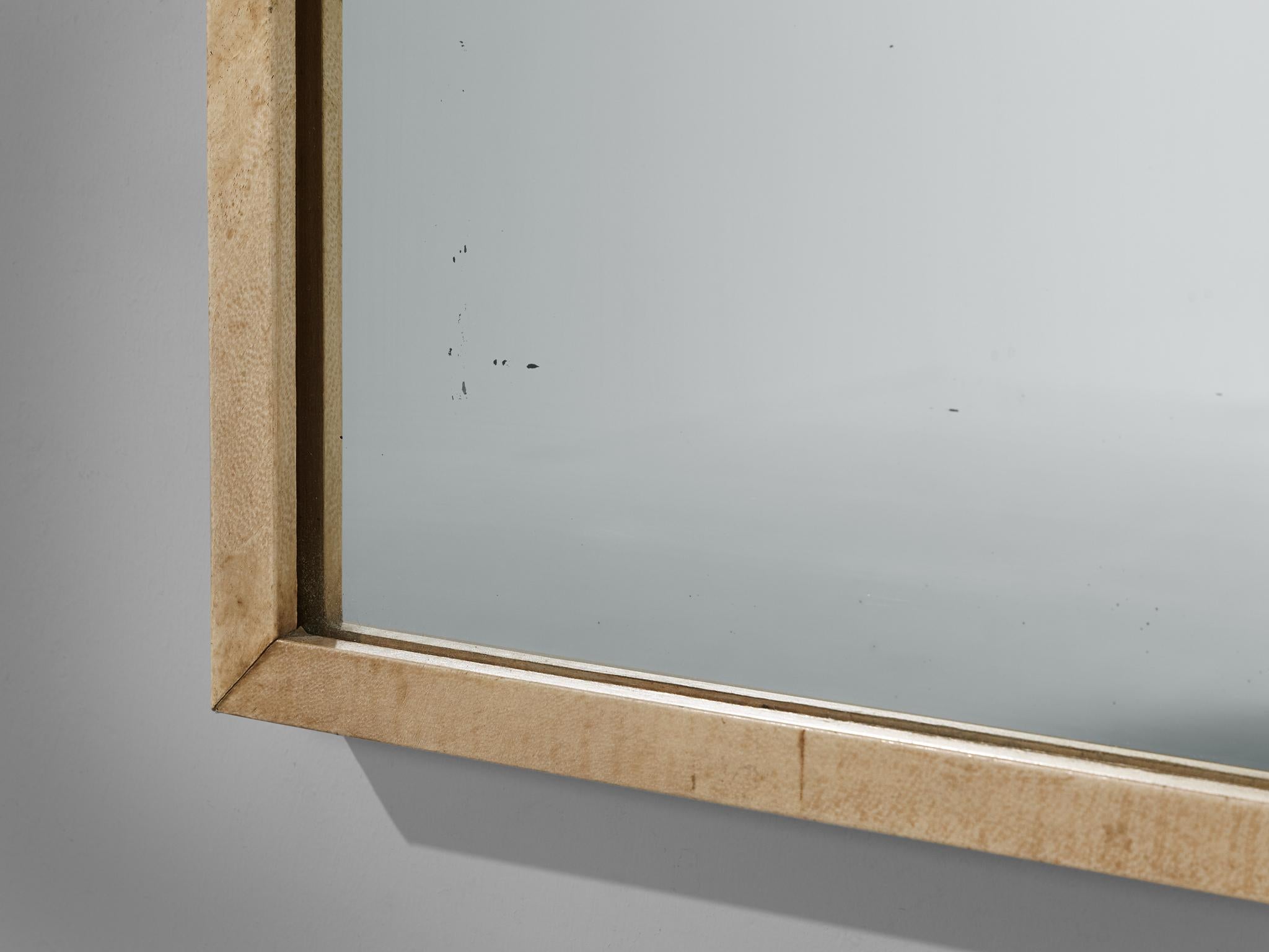 Rare Italian Mirror by Valzania in Parchment 3