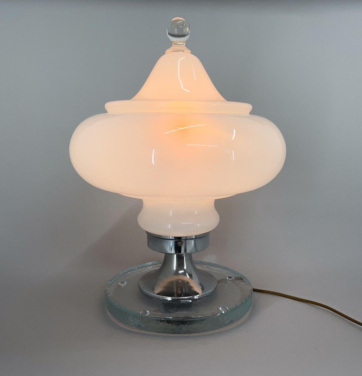 Exeptional vintage piece of lighting from Italy. Made in the 1970's, atributed to designer Carlo Nason for Mazzega.