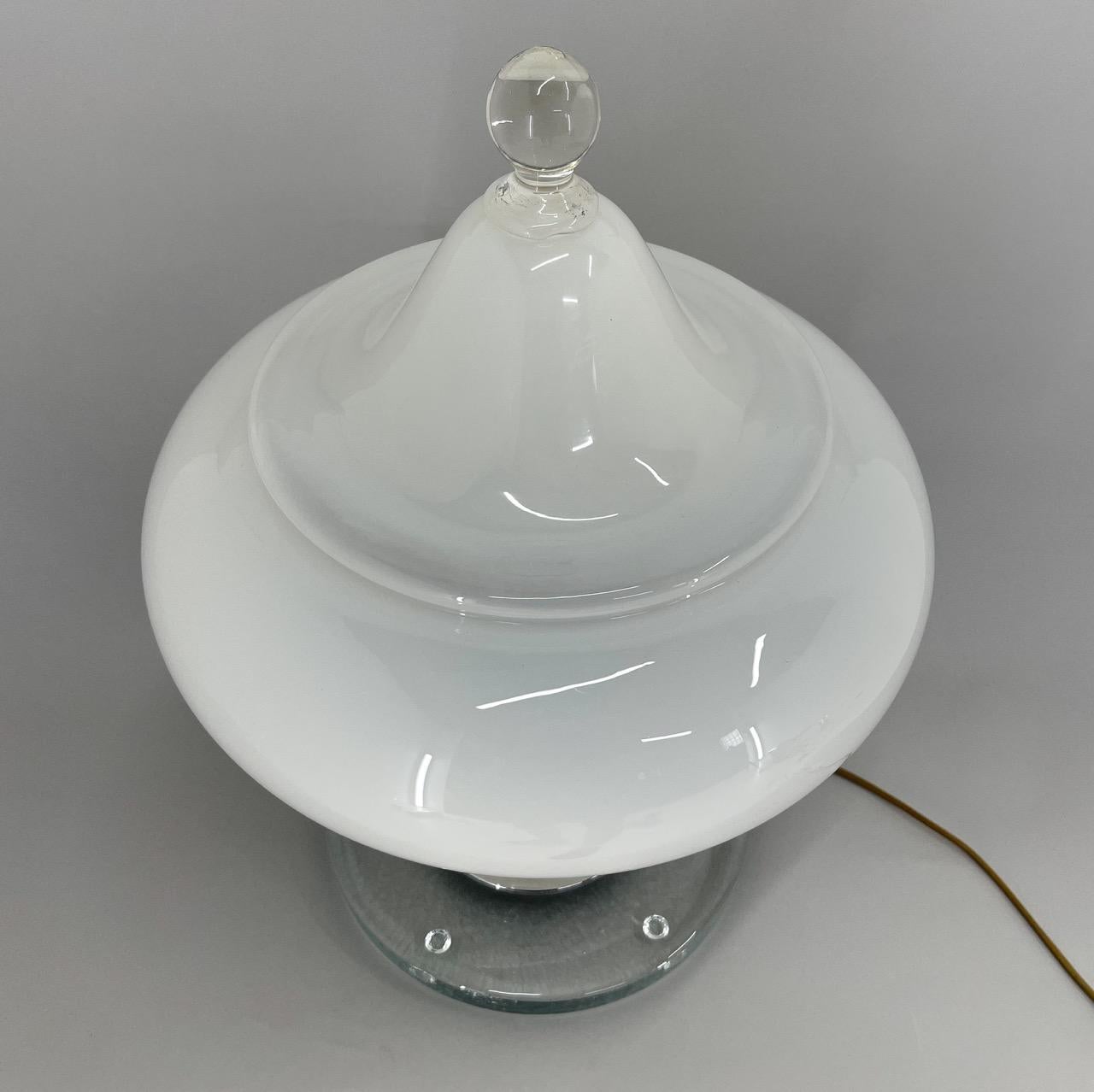 Rare Italian Murano Glass Table Lamp by Carlo Nason for Mazzega, 1970's For Sale 2