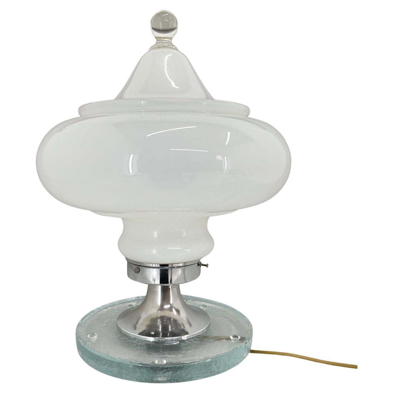Rare Italian Murano Glass Table Lamp by Carlo Nason for Mazzega, 1970's For Sale