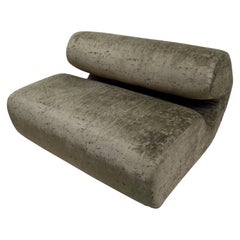 Rare Italian Organic Modern Curvilinear Sofa or Settee, Joe Colombo, 1970