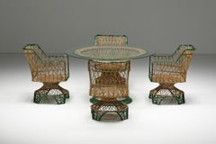 Rare Italian Patio Dining Set for Bonacina, Italy, 1970s