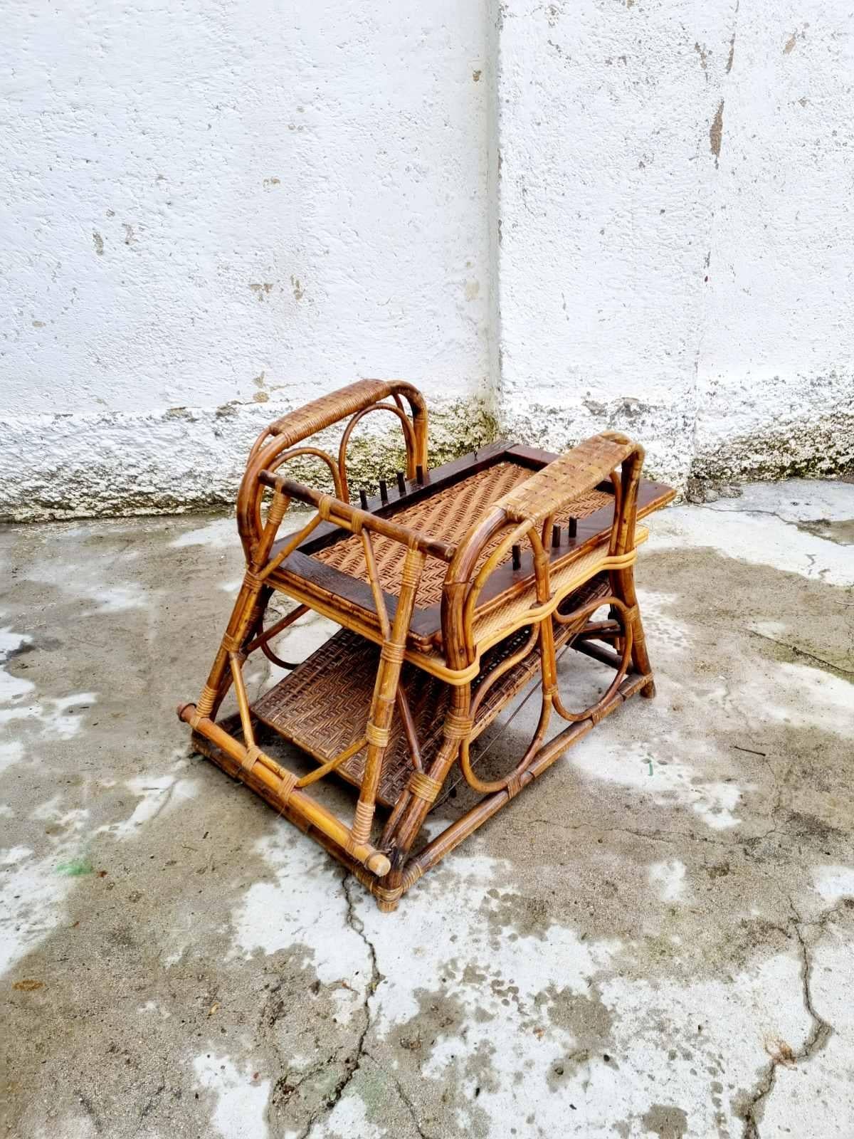Chaises longues italiennes rares en rotin et osier de Bonacina, Italie, années 30 en vente 5