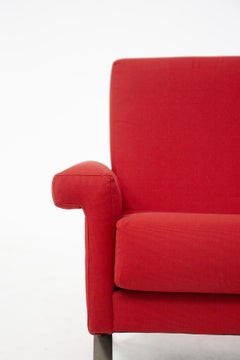 Rare Italian Red Sofa by Ico Parisi for Cassina Mod. 875, Published