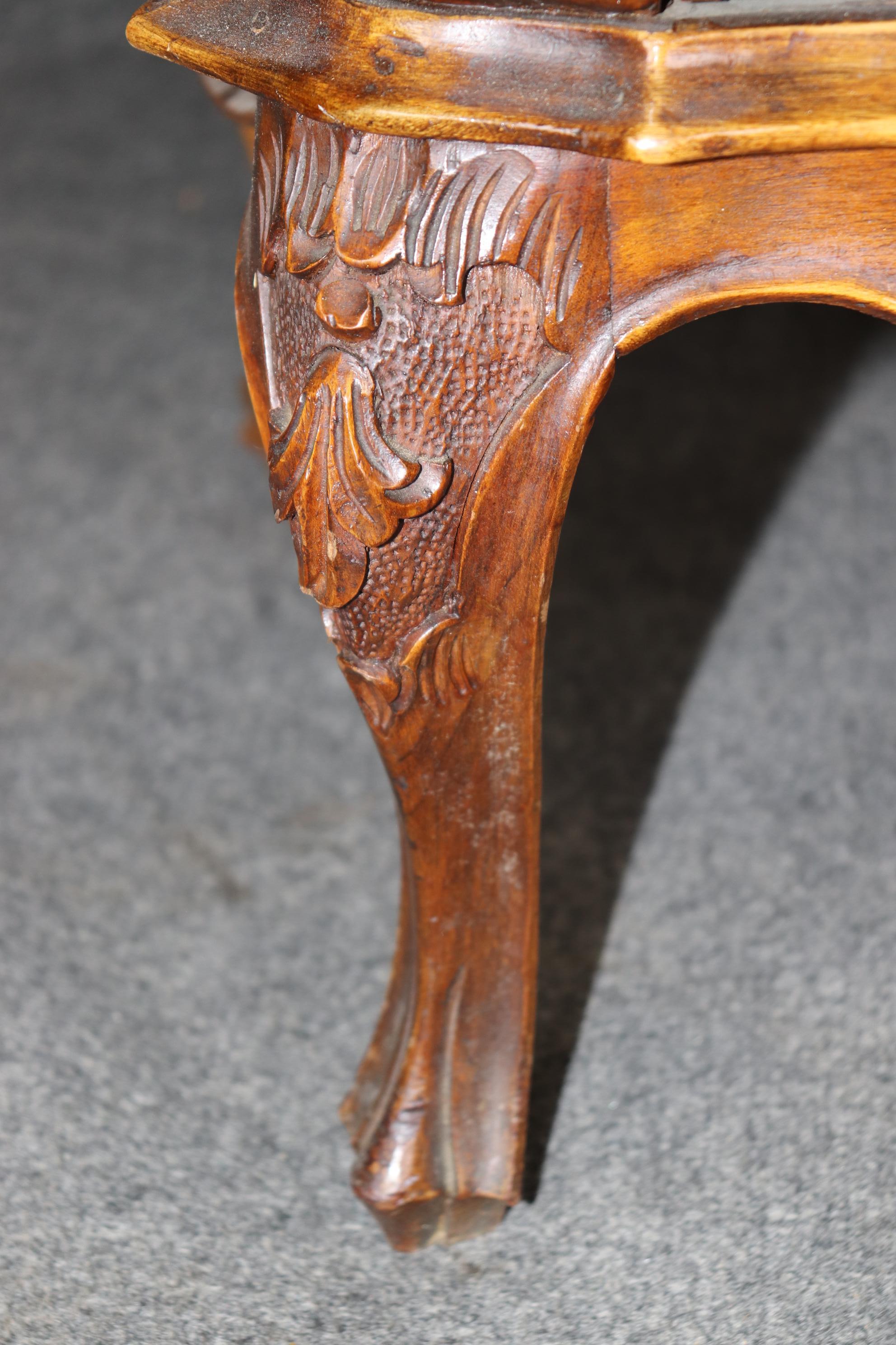 Rare Italian Rococo Coke Bottle Curves Olivewood Secretary Desk Bookcase Top 4
