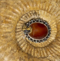 RARE ITALIENISCHE SKULPTUR MIT SILBER UND GOLD 19. Jahrhundert