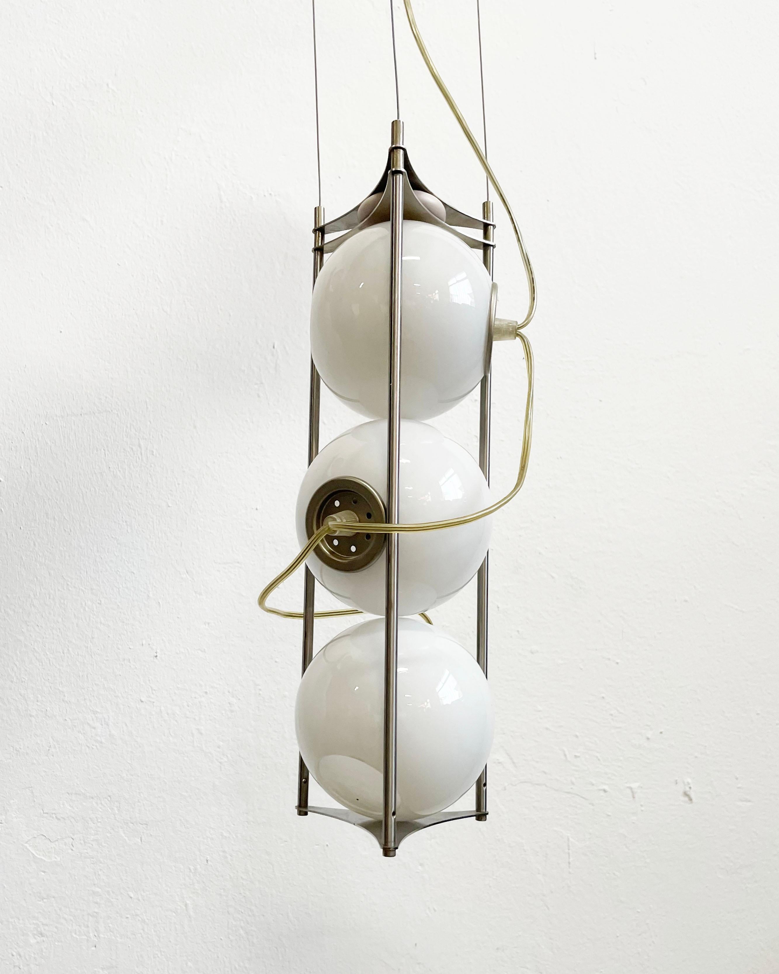 Modern Rare Italian Suspended Light Produced by Aureliano Toso, Murano Glass, c 1990s For Sale