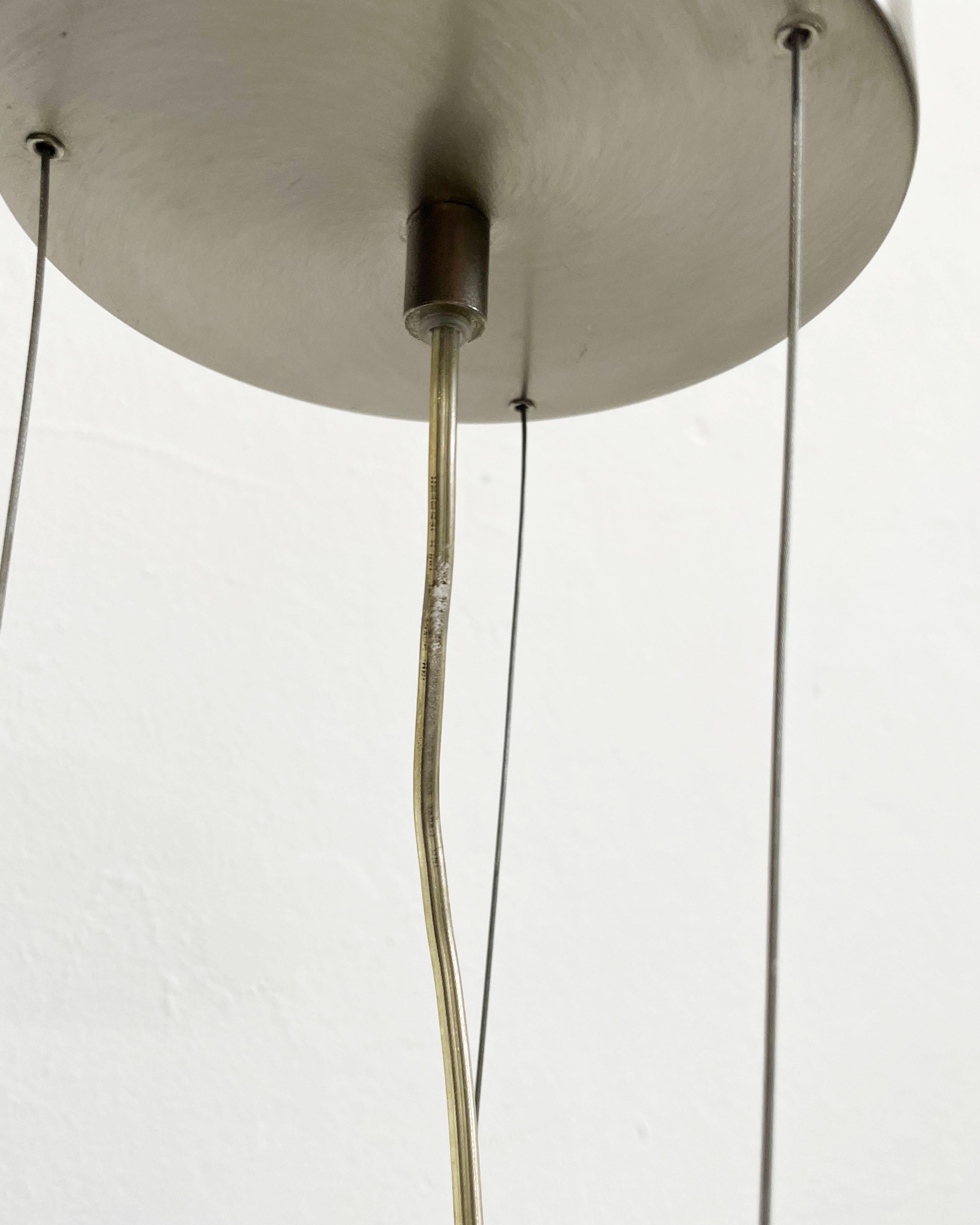 Rare Italian Suspended Light Produced by Aureliano Toso, Murano Glass, c 1990s In Excellent Condition For Sale In Zagreb, HR
