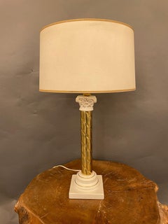 Rare Italian Table Lamp in Ceramic, circa 1940s