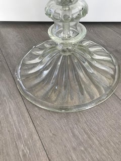 Rare Italian Venetian Midcentury Mouthblown Murano Glass Torcher Floor Lamp