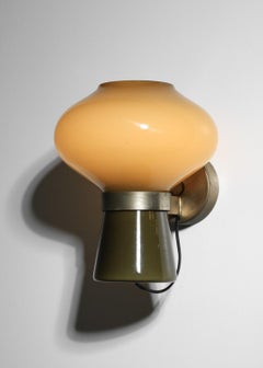 Seltene italienische Wandleuchte von massimo vignelli für venini, 1954, Modell 4040