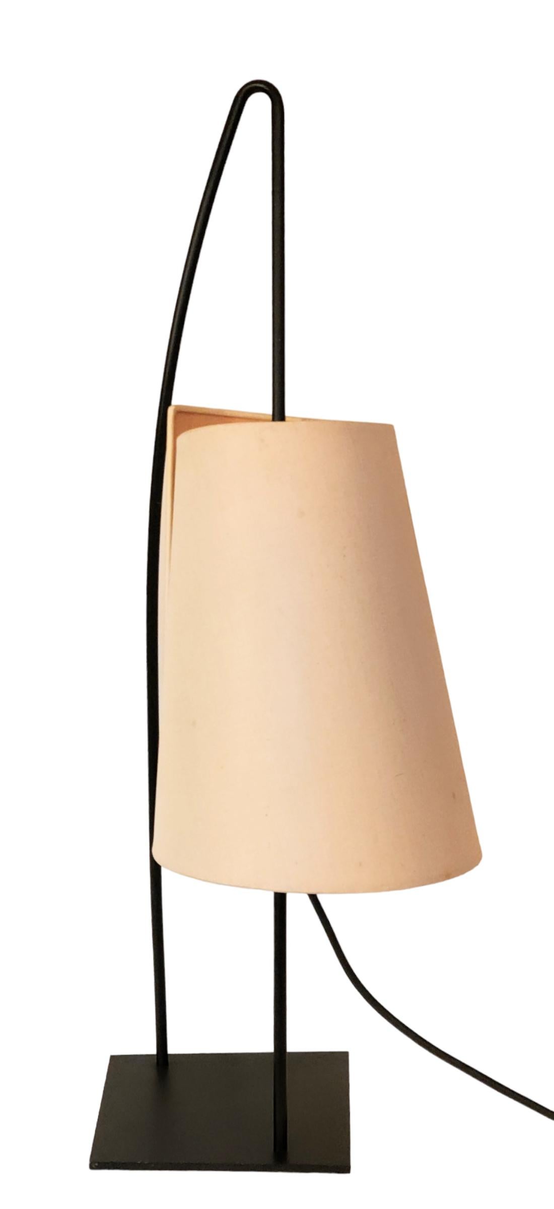 Rare Italiana Luce Black Rod Table Lamp, Italy, 1960s en venta 6