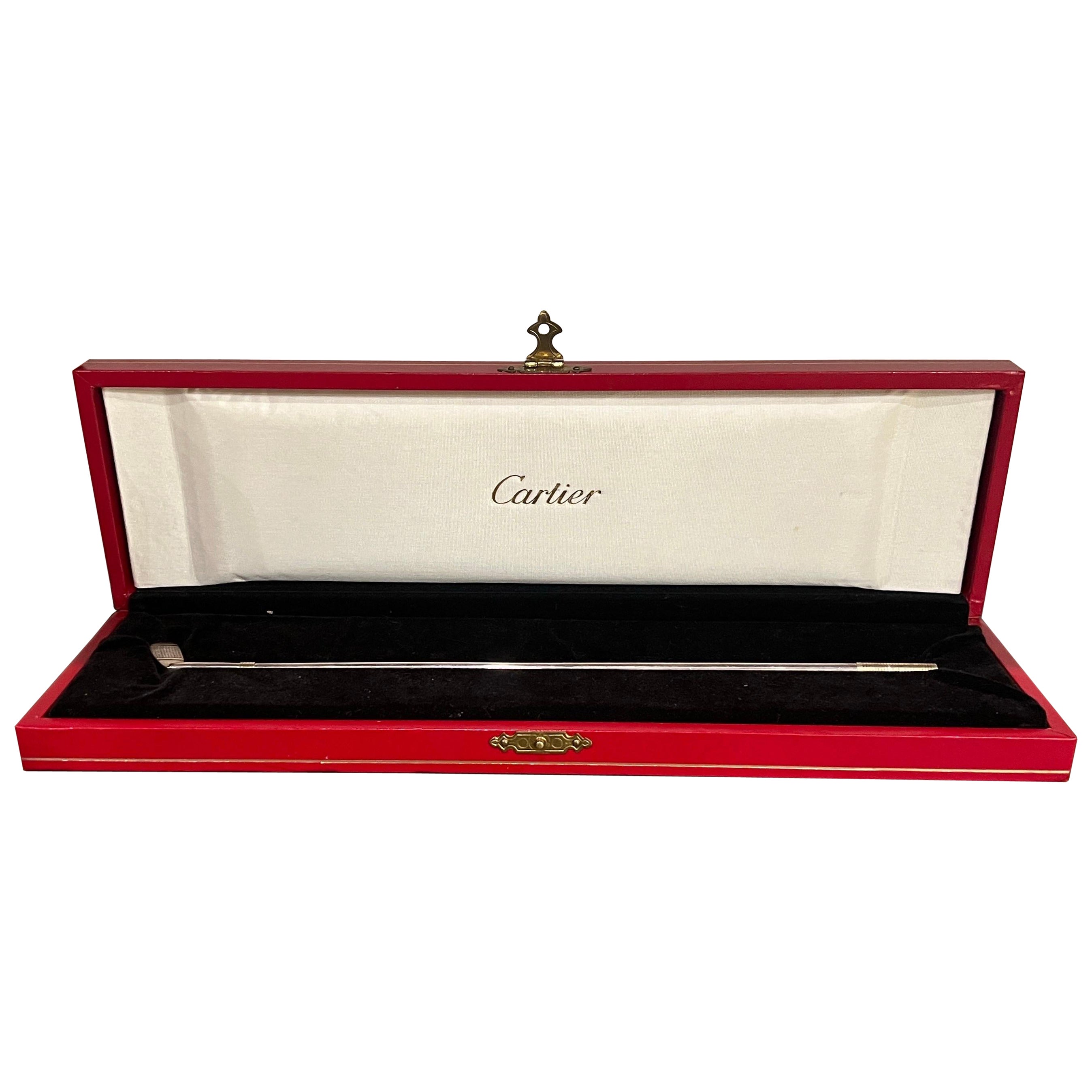 Raro Shakers da golf in oro 14K e argento sterling di Cartier del 1970 in vendita