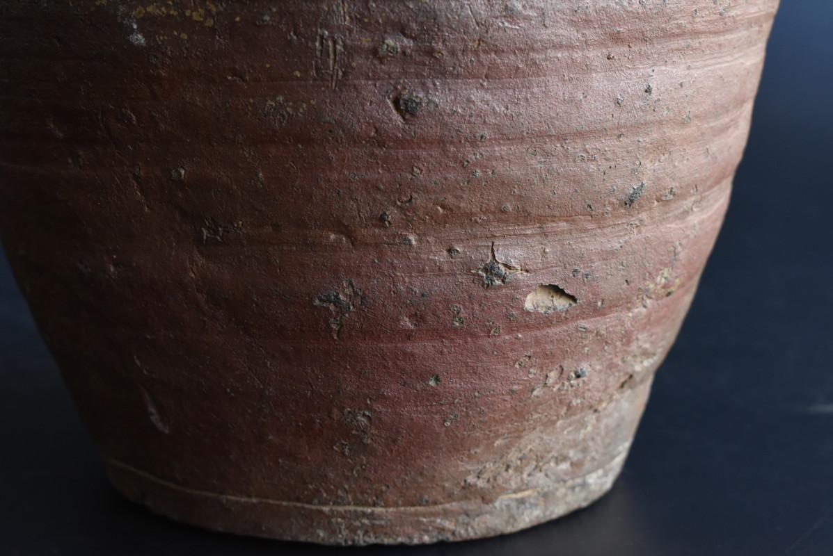 Rare Item Japanese Bizen Ware Antique Jar / 1500s / Wabi-Sabi Vase 10
