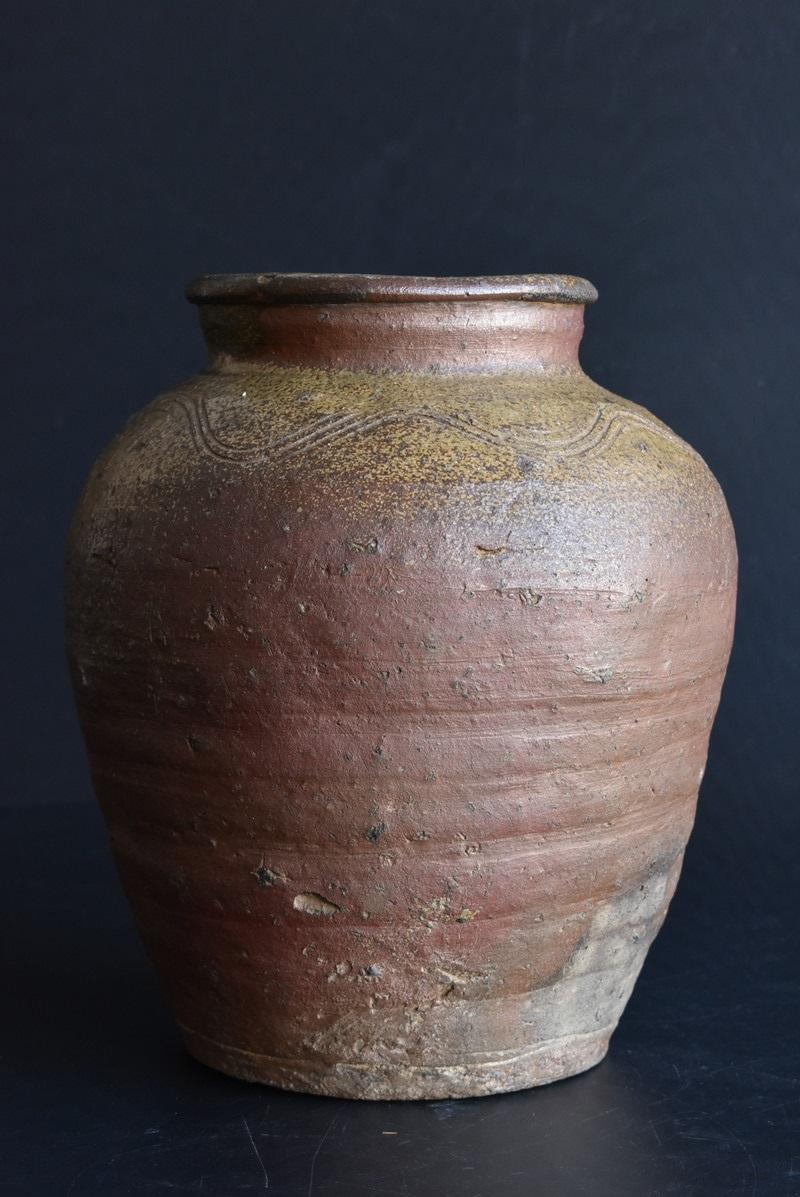 18th Century and Earlier Rare Item Japanese Bizen Ware Antique Jar / 1500s / Wabi-Sabi Vase