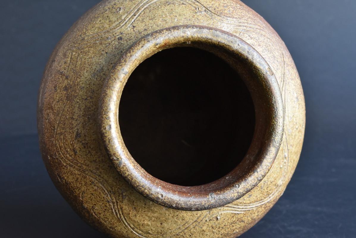 Rare Item Japanese Bizen Ware Antique Jar / 1500s / Wabi-Sabi Vase 3