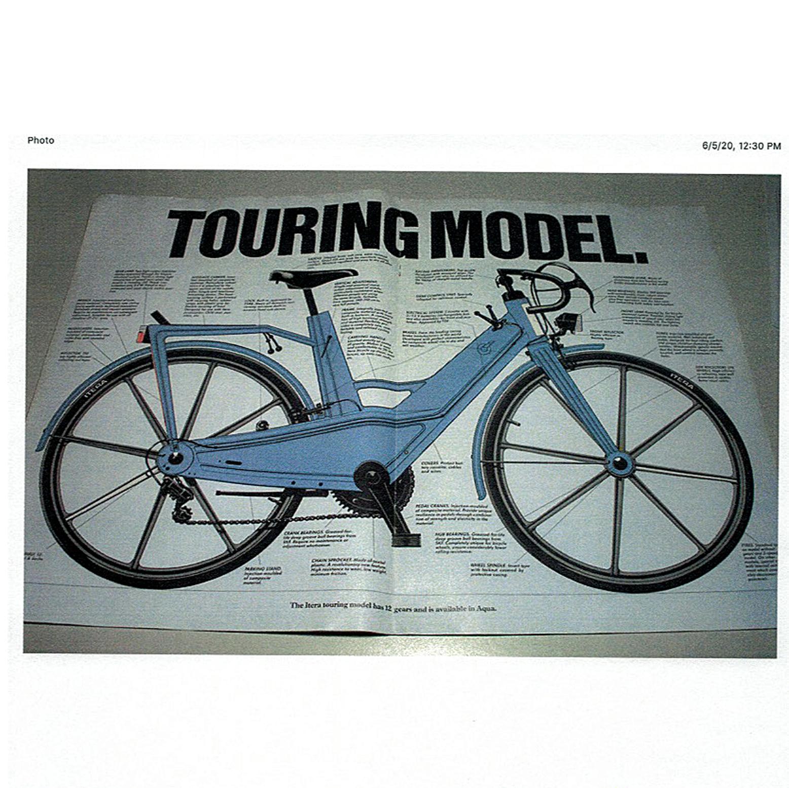 Rare Itera Plastic Bicycle 1981 for Volvo For Sale 3