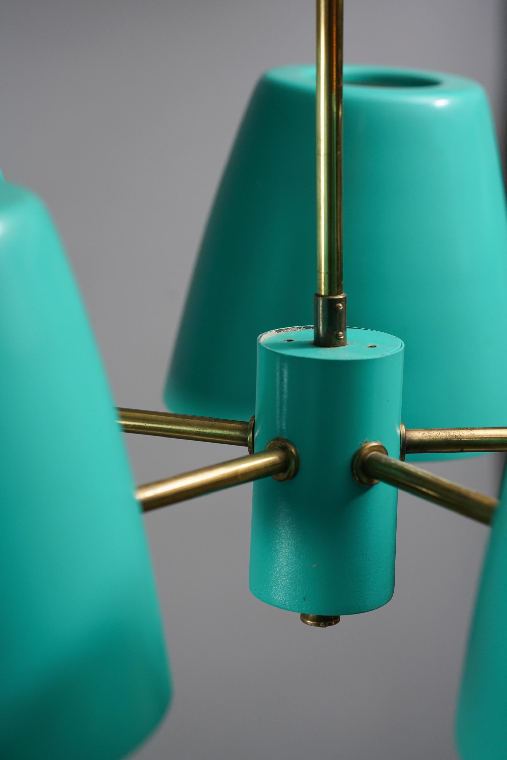 Scandinavo moderno Raro lampadario Itsu, anni '50 in vendita
