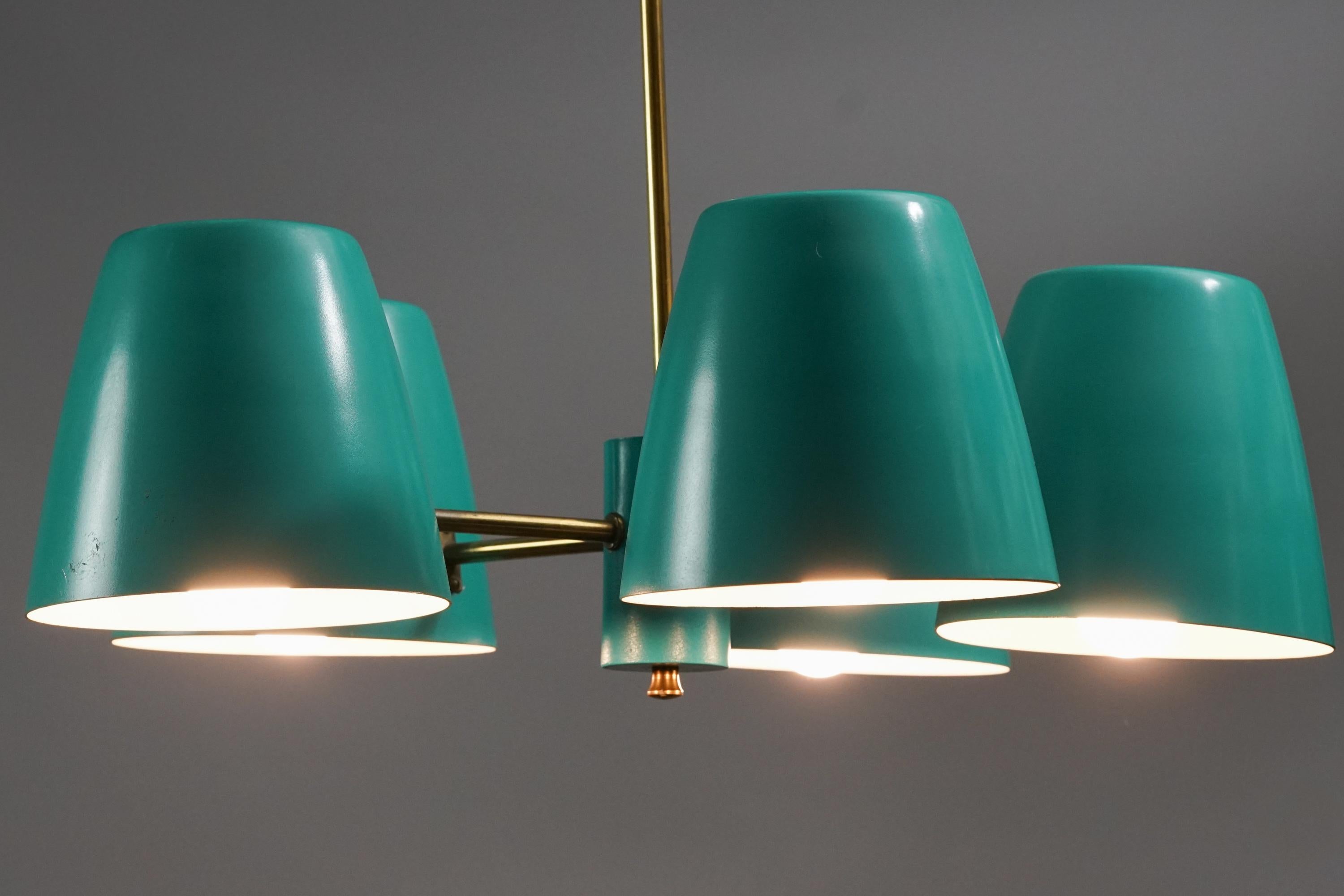 Rare Itsu Chandelier, 1950s For Sale 2