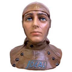 Rare J deal plaster advertising sculpture, 1960s