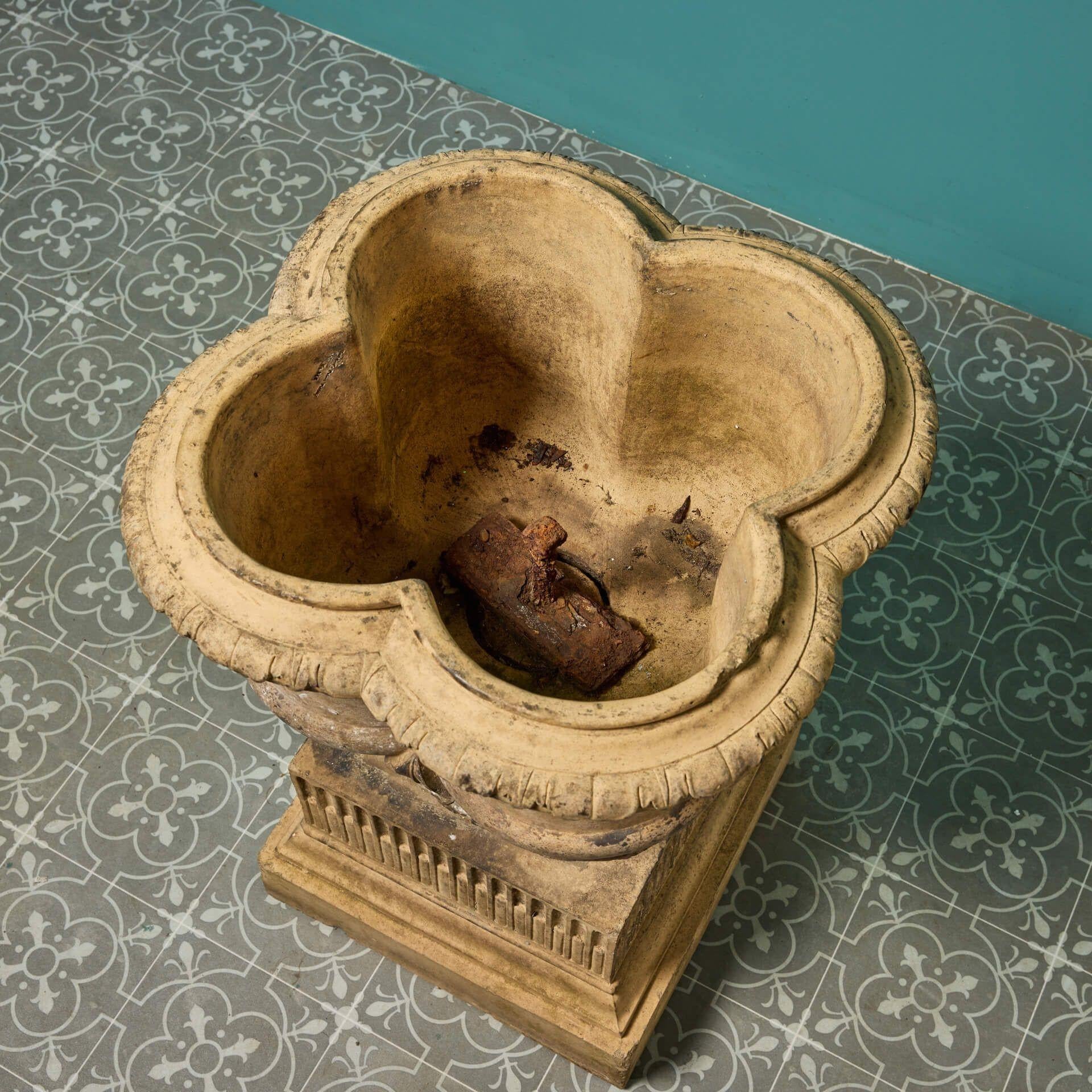Ceramic Rare J M Blashfield Antique Buff Terracotta Urn For Sale