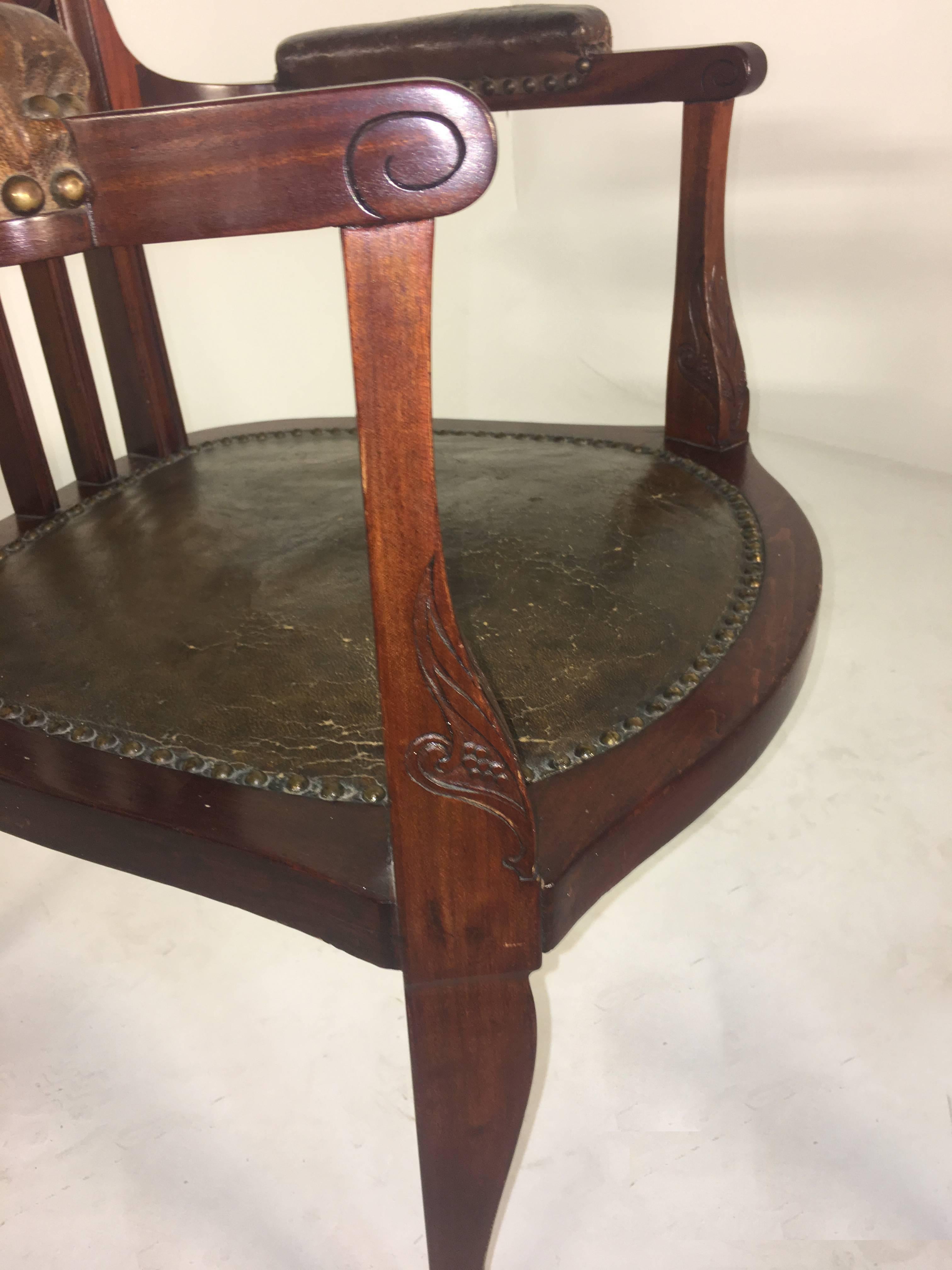 Leather Rare J. S. Henry Chair