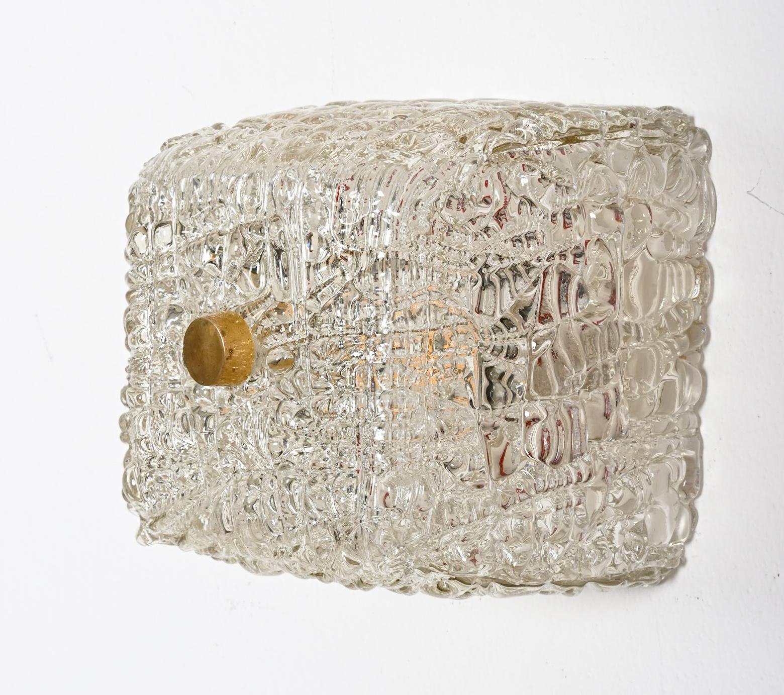 Rare lampe affleurante ou murale J.T. Kalmar Bonn Bon état - En vente à Vienna, AT