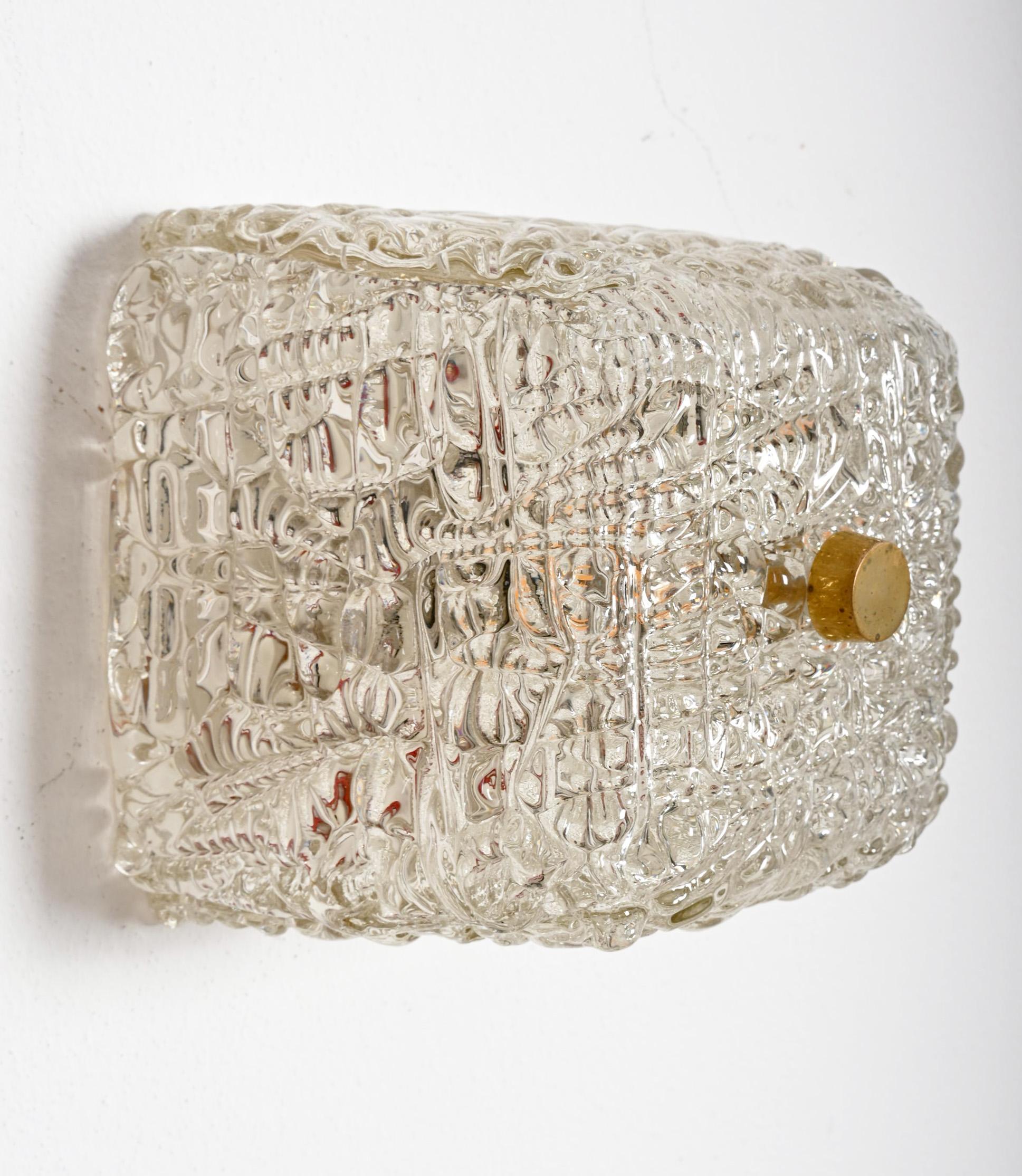 Rare lampe affleurante ou murale J.T. Kalmar Bonn en vente 1