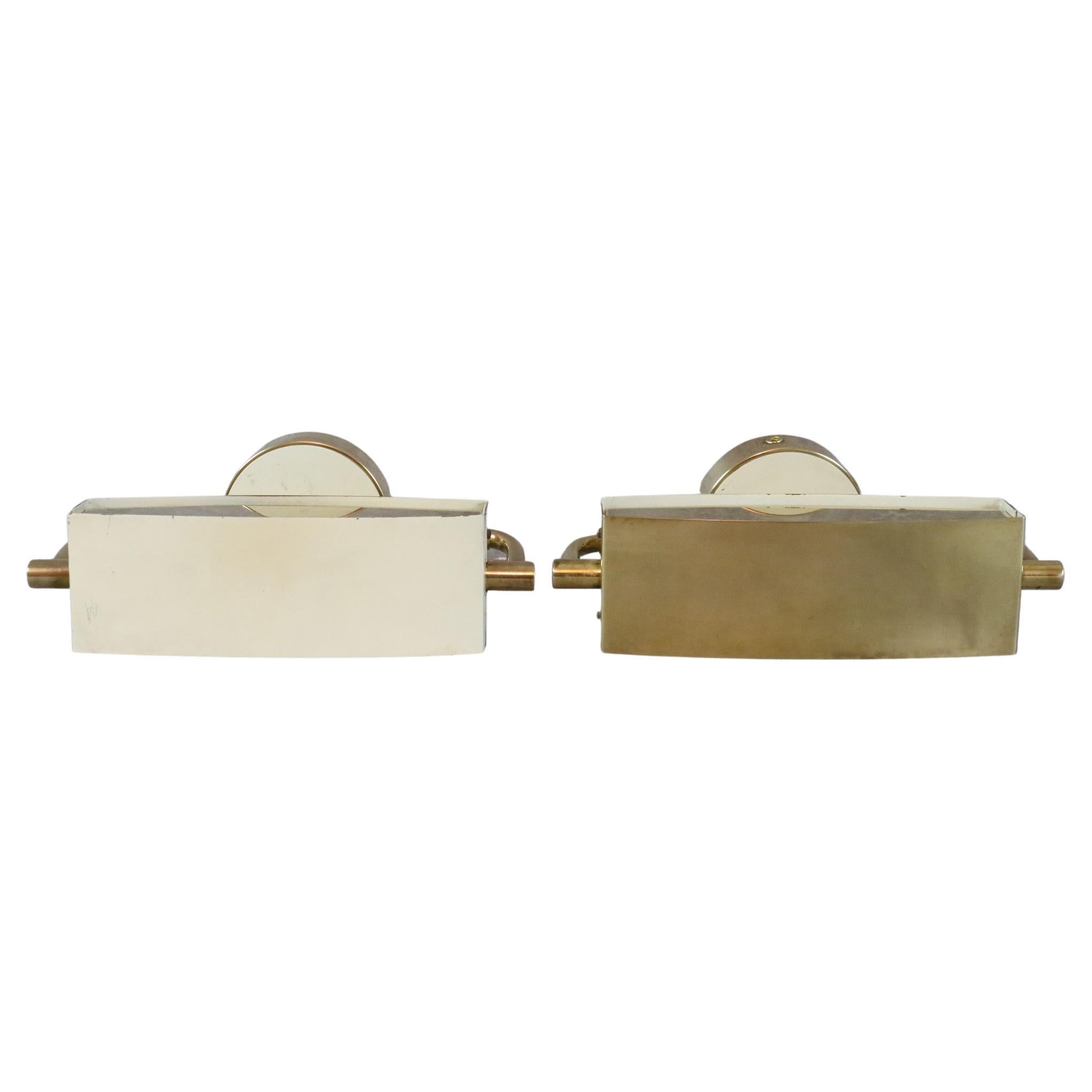 Rare Jacques Biny Pair of Mid-century Sconces circa 1950 Era Perriand, Guariche In Fair Condition In Camblanes et Meynac, FR