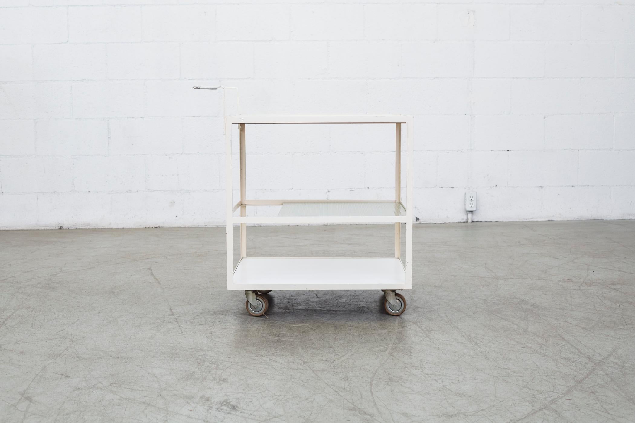 Mid-Century Modern Rare Janni van Pelt Attributed Rolling Bar Cart