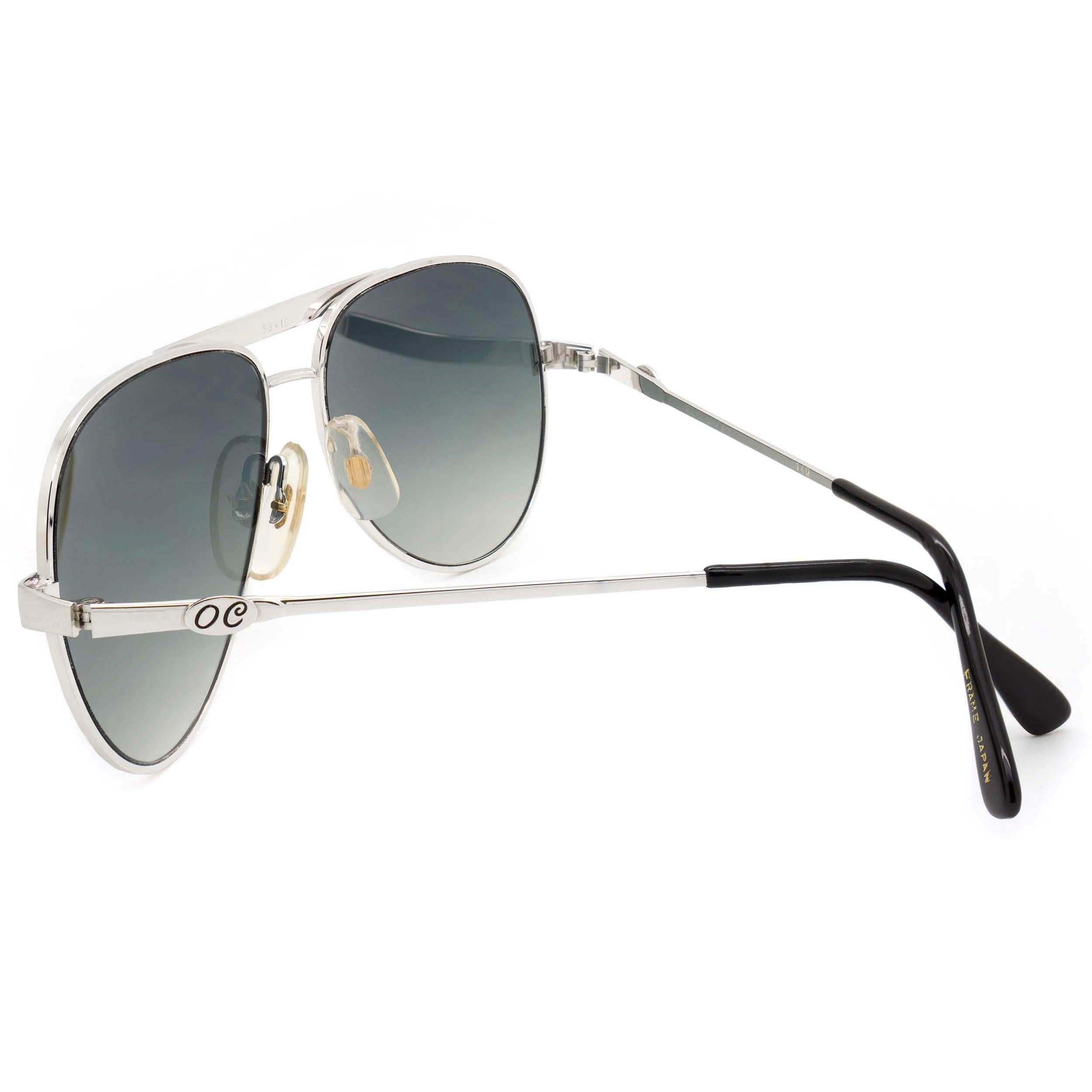 Seltene Japan Oleg Cassini Vintage-Sonnenbrille (Grau) im Angebot