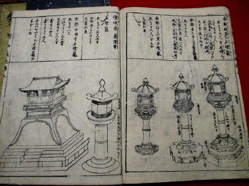  Japanese Complete Antique Garden Design & Landscaping Three Books, 1735  4