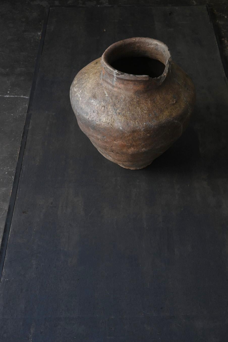 Seltenes japanisches antikes Keramikgefäß/13. Jahrhundert/Kamakura-Periode/ausgegrabene Töpferware im Angebot 8