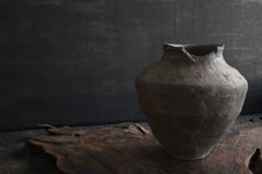 Rare Japanese antique pottery jar/13th century/Kamakura period/Excavated pottery