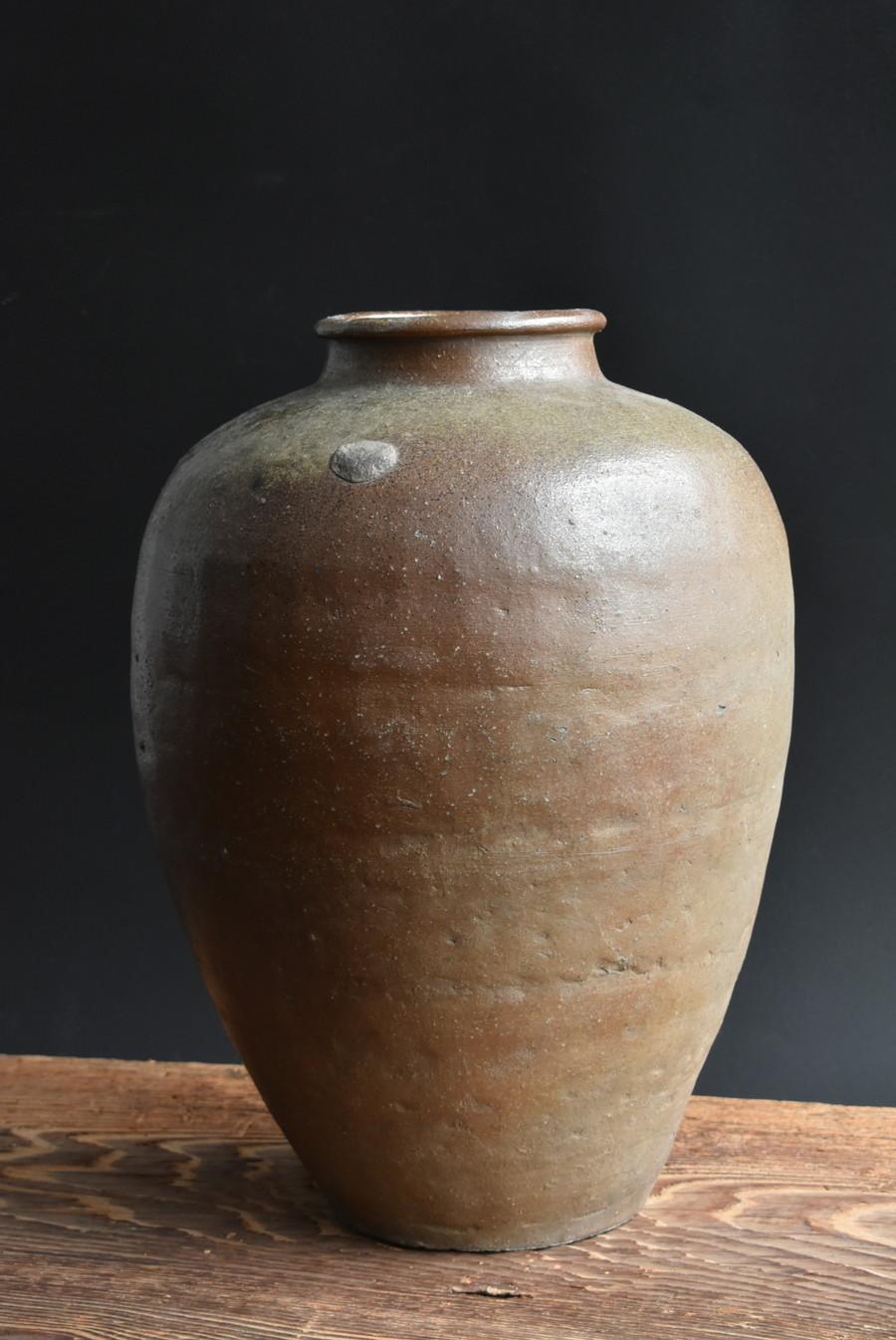 Hand-Crafted Rare Japanese Antique Pottery Large Jar 