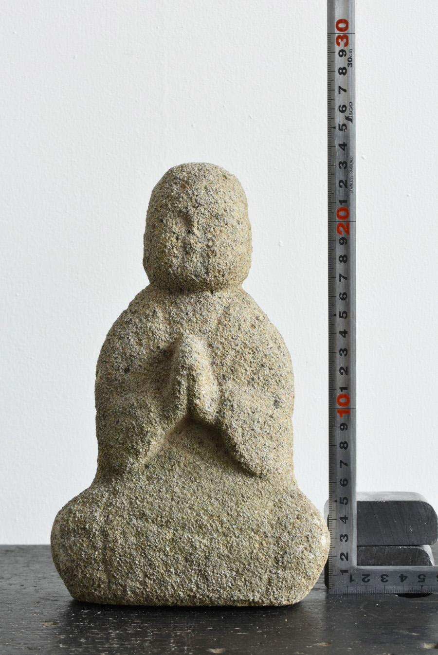 Rare Japanese Antique small Stone Buddha/Jizo Bodhisattva/ Edo /1750-1868/No.1 4