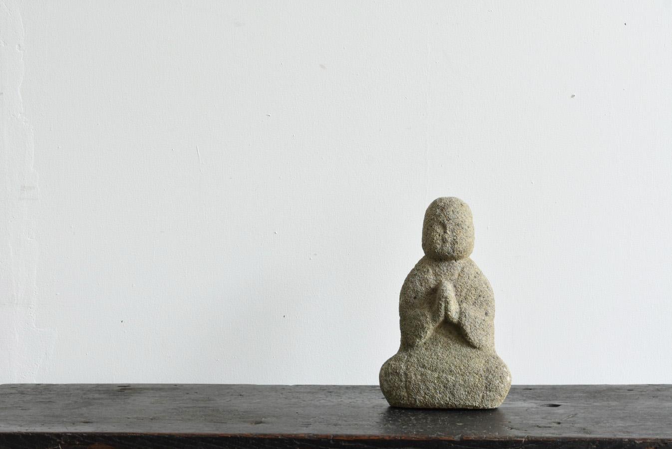 Rare Japanese Antique small Stone Buddha/Jizo Bodhisattva/ Edo /1750-1868/No.1 5