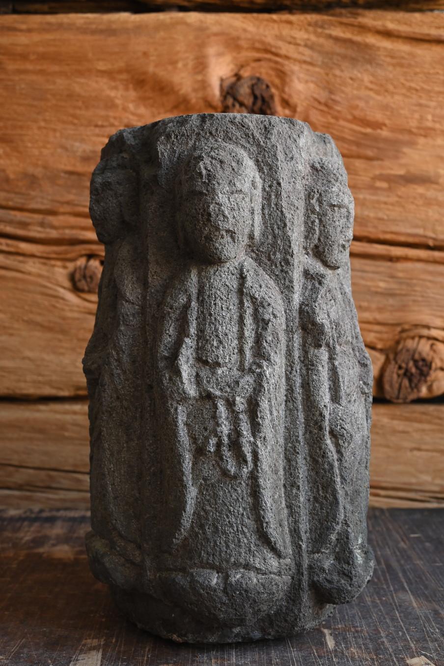 Rare Japanese Antique Stone Carved Hexagonal Stone Buddha/Jizo Bodhisattva/Edo 2