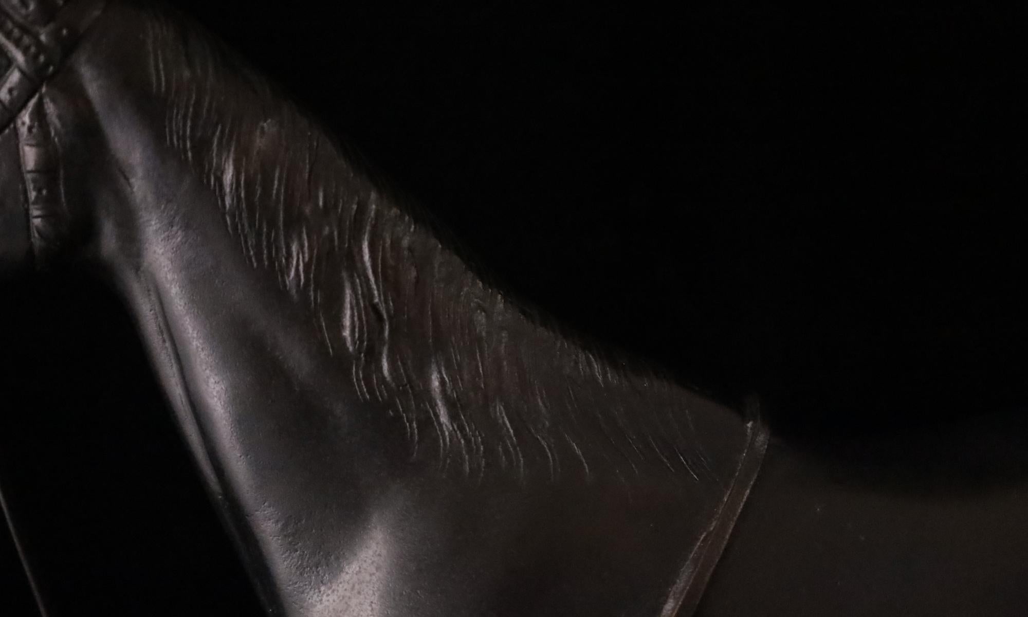 Showa Rara scultura di cavallo giapponese in bronzo di Ishizaki Shūhō - Arte tradizionale in vendita