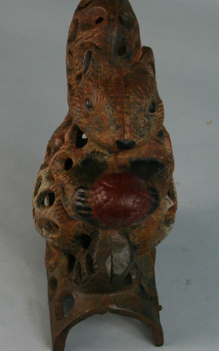 Cast Japanese Rare  Garden Squirrel Lantern