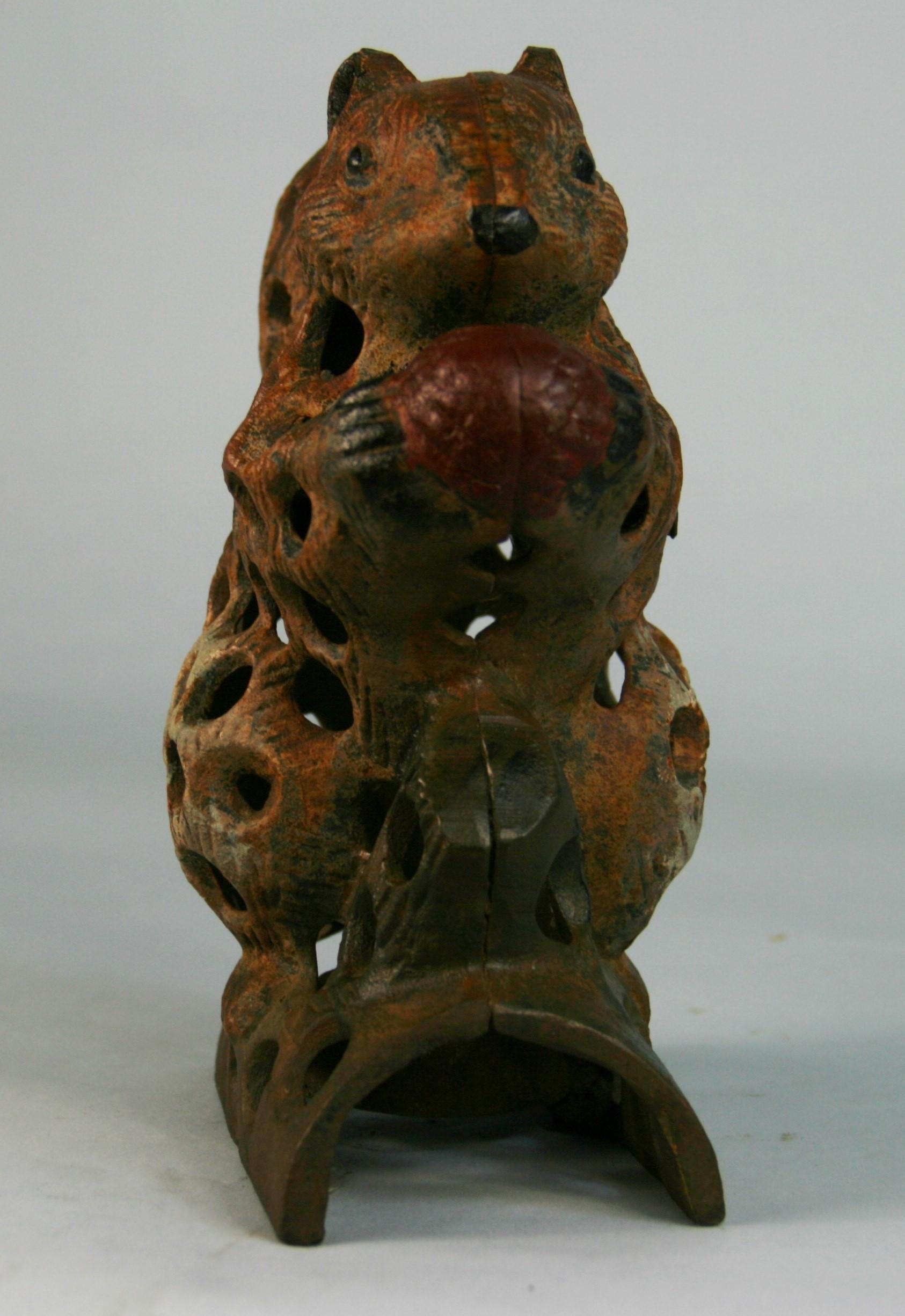 Japanese Rare  Garden Squirrel Lantern 1
