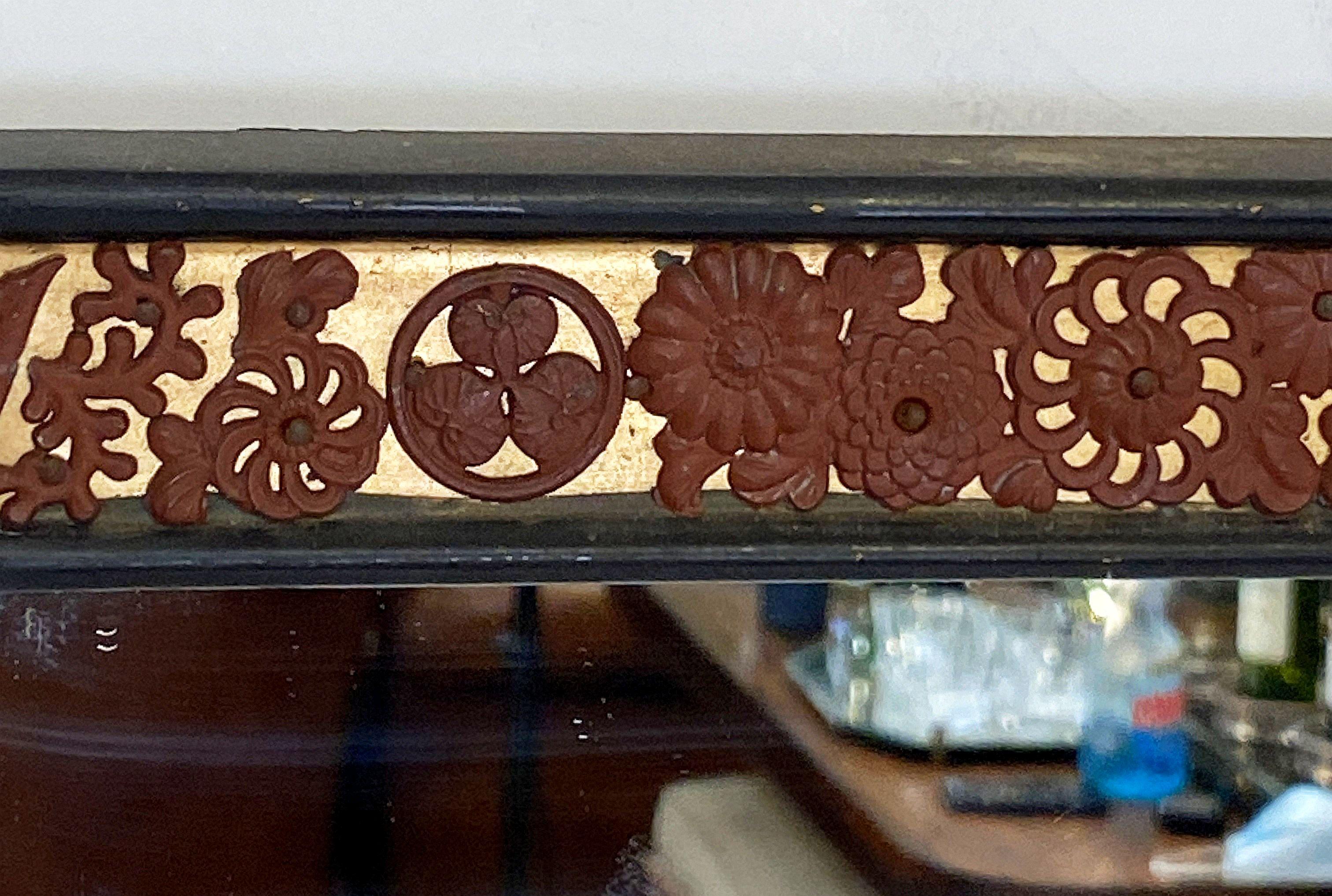 Raros espejos japoneses Meiji para tocador o de pie de cuerpo entero (Alto 67 1/2 x Ancho 26) 6