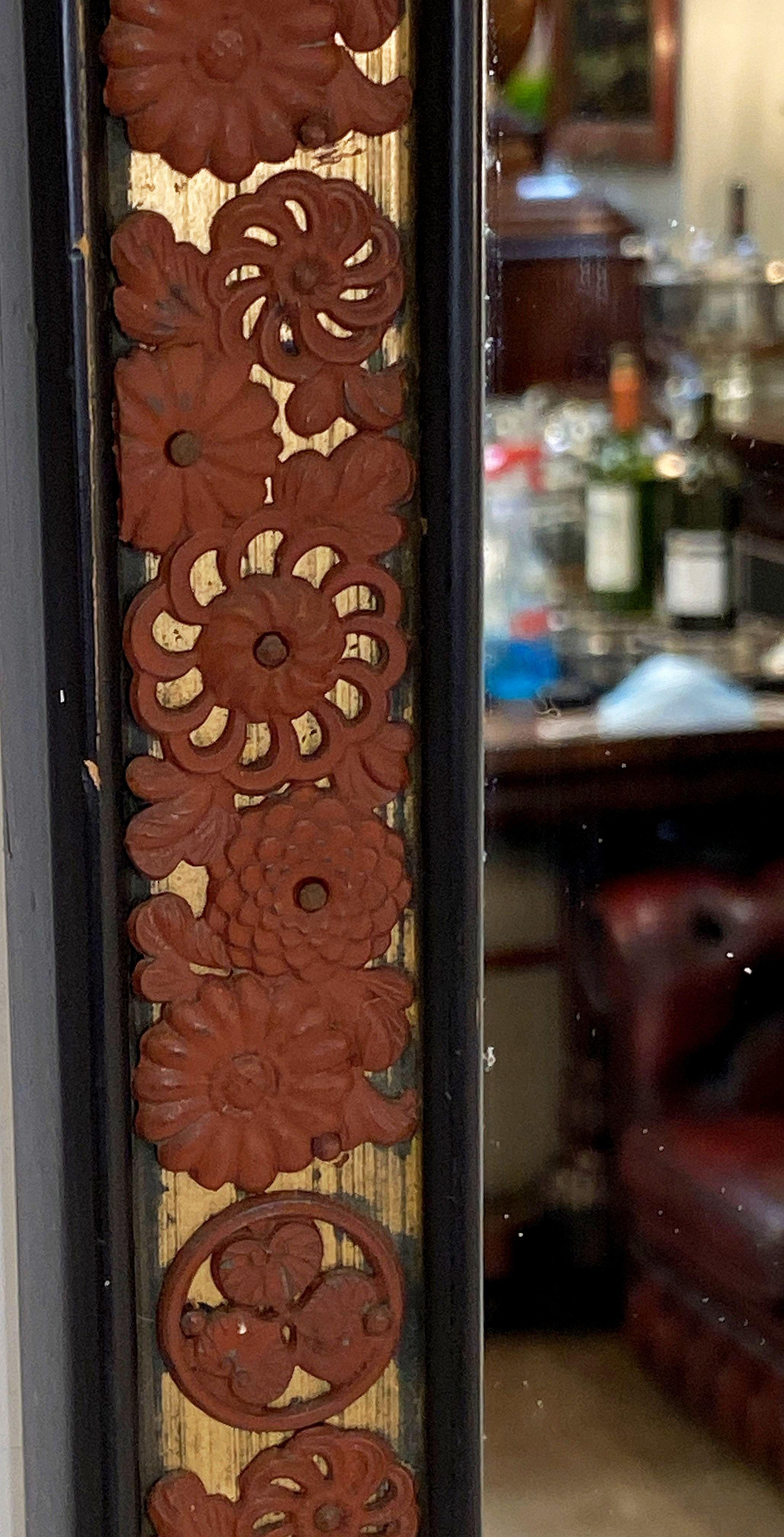 Raros espejos japoneses Meiji para tocador o de pie de cuerpo entero (Alto 67 1/2 x Ancho 26) 7