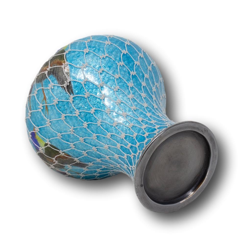 Raro vaso giapponese in smalto cloisonne del periodo Meiji in vendita 1