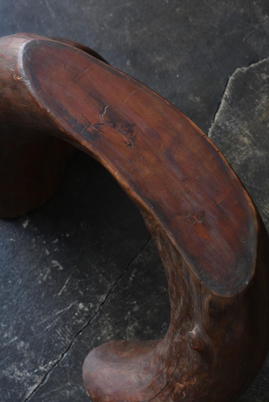 Rare Japanese Old Primitive Wooden Stool/1900-1950 4